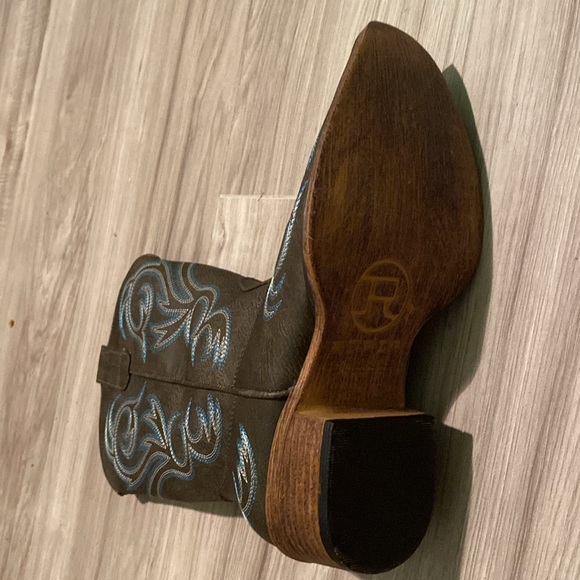 Brown & Teal cowgirl boots - Picture 4 of 5